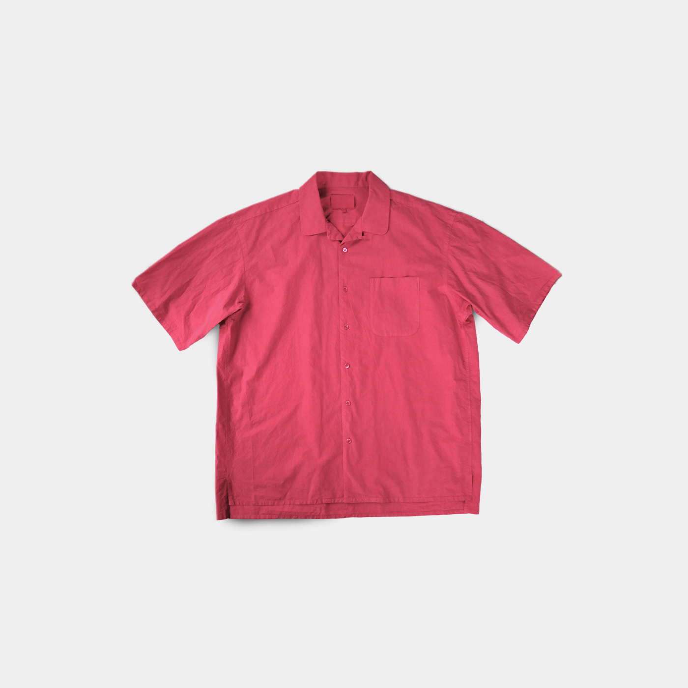 OPEN COLLAR SHIRT RASBERRY
