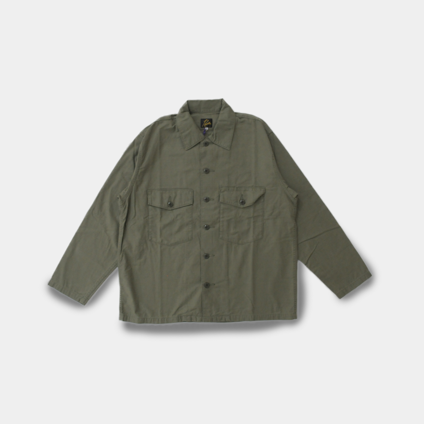 L/S FATIGUE SHIRT - BACK SATEEN-Olive