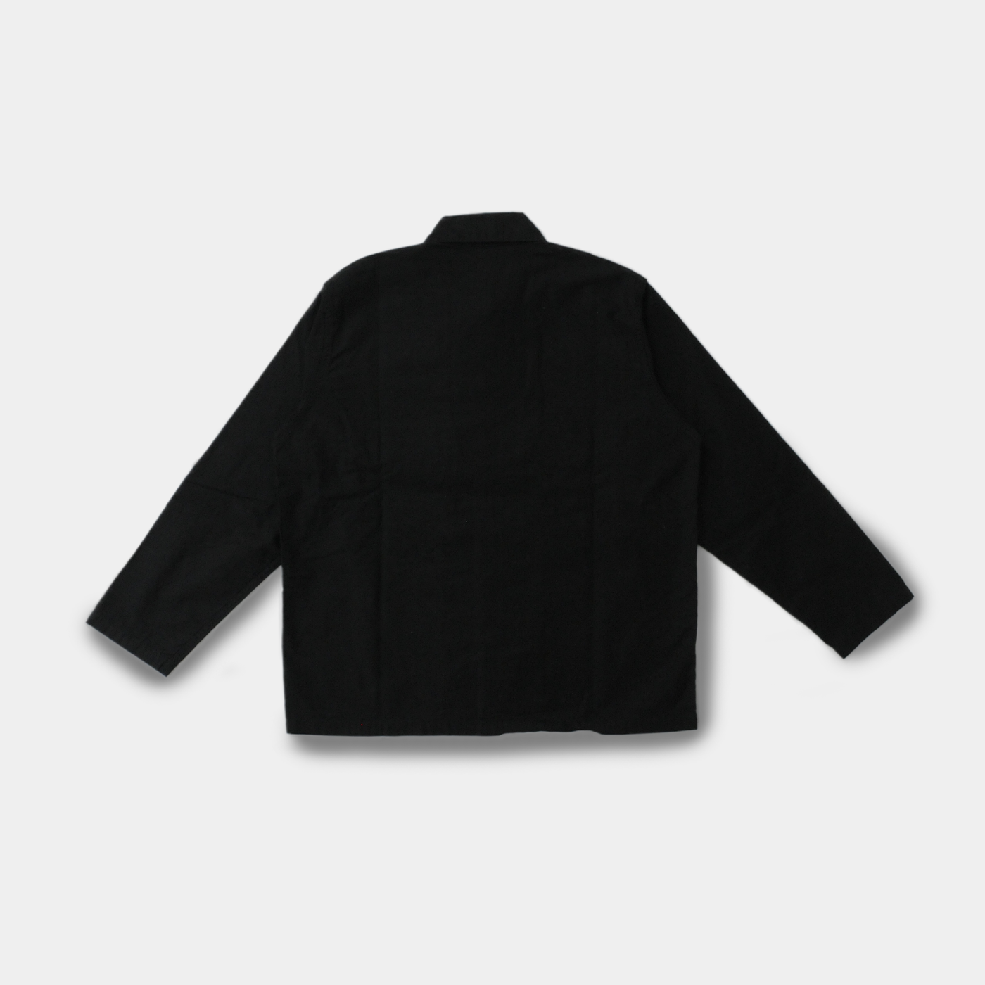 L/S FATIGUE SHIRT - BACK SATEEN-Black