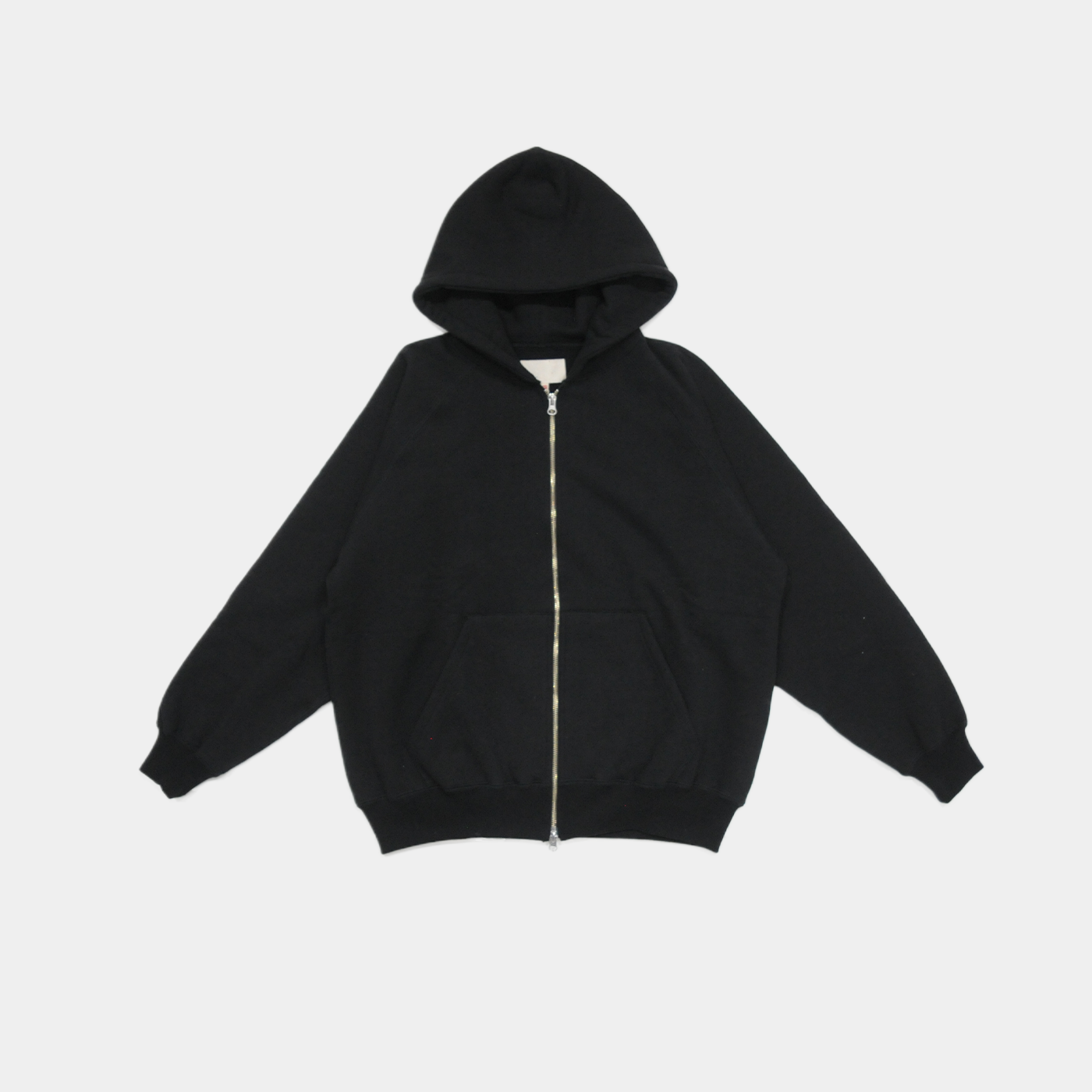 RAGLAN SLEEVE HOODIE - Black