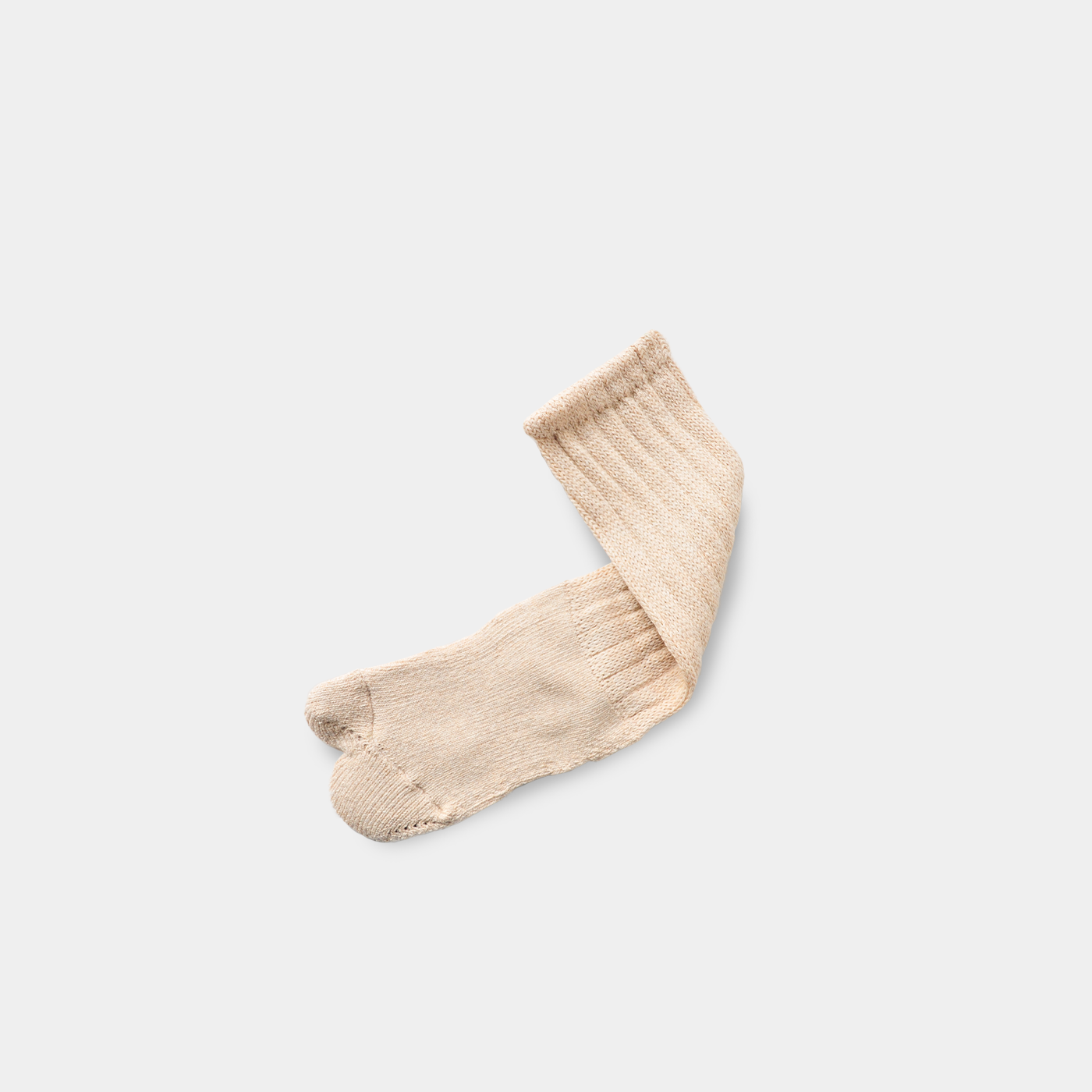 TABI PILE SOCKS - BEIGE