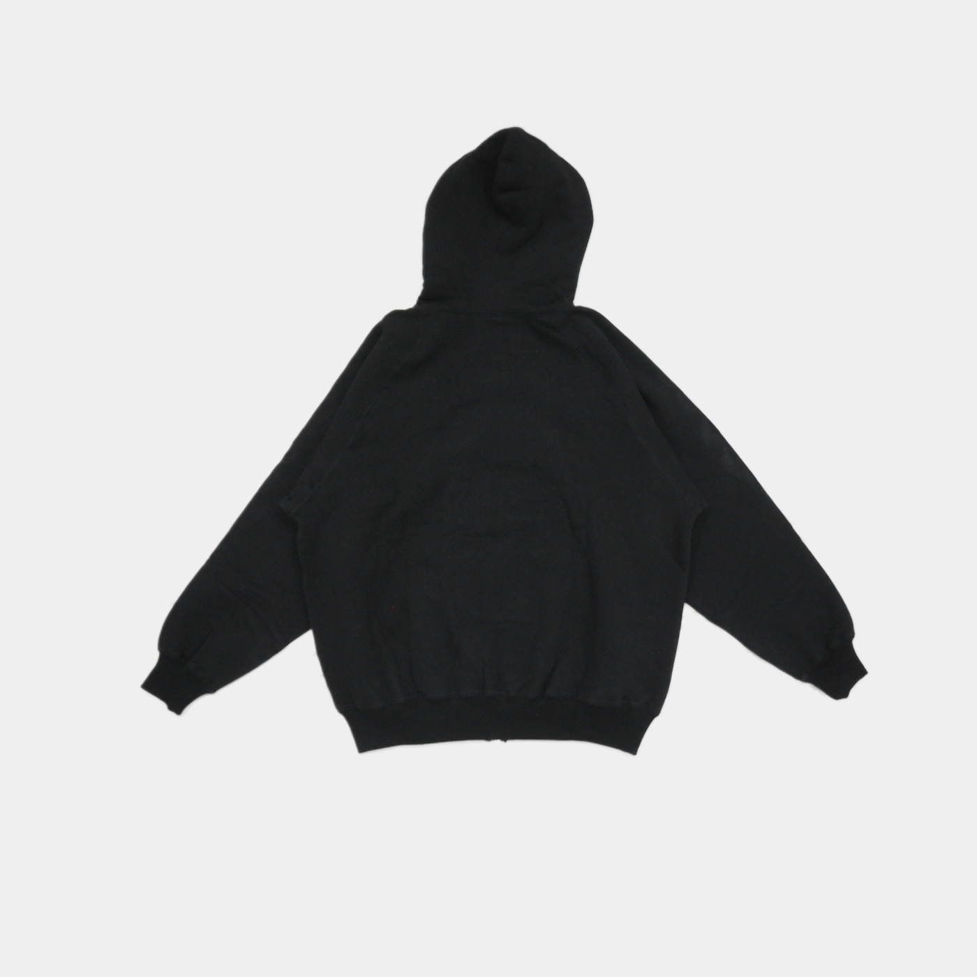 RAGLAN SLEEVE HOODIE - Black
