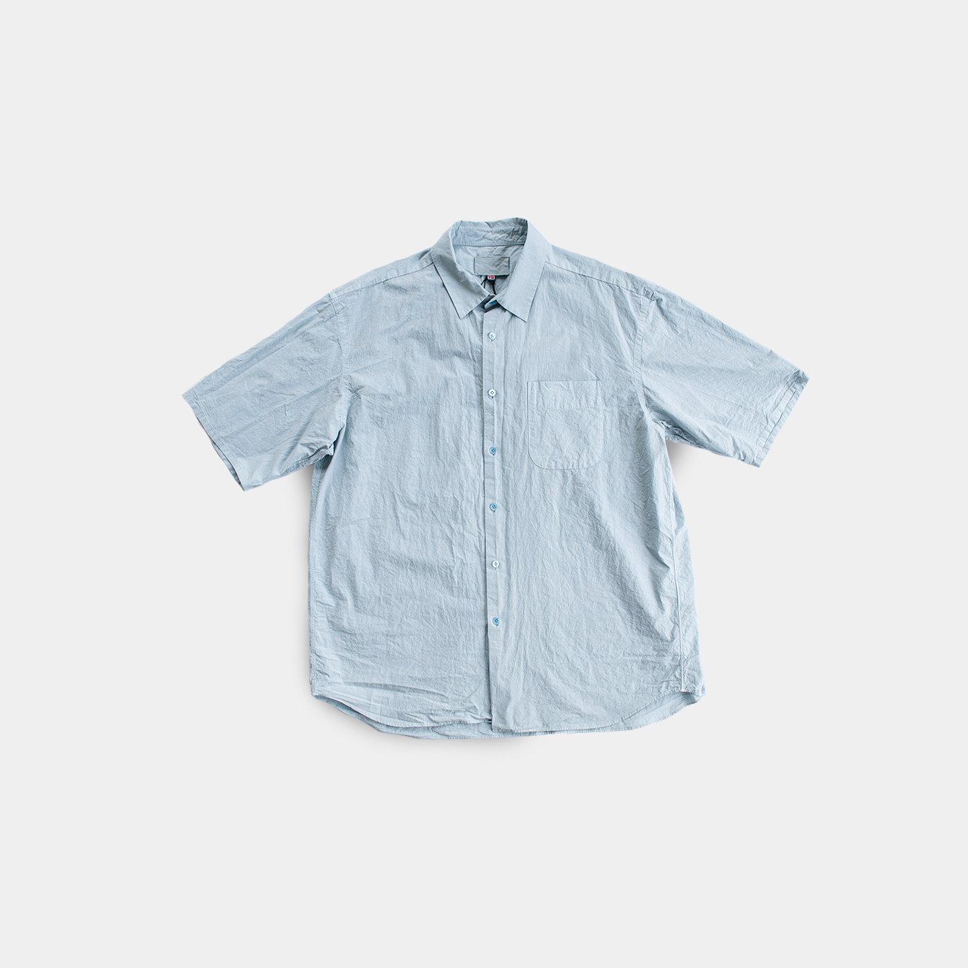 YOKO SAKAMOTO/ヨーコサカモト REGULAR COLLAR S/S SHIRT SKY BLUE