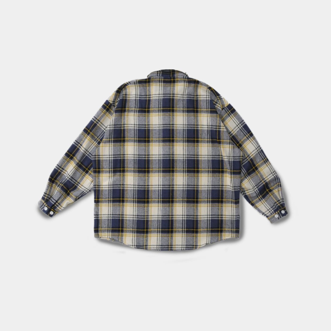 Oversized Check Shirt-Blue Check