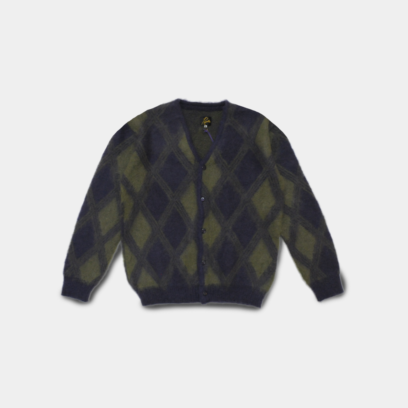 MOHAIR CARDIGAN -ARGYLE