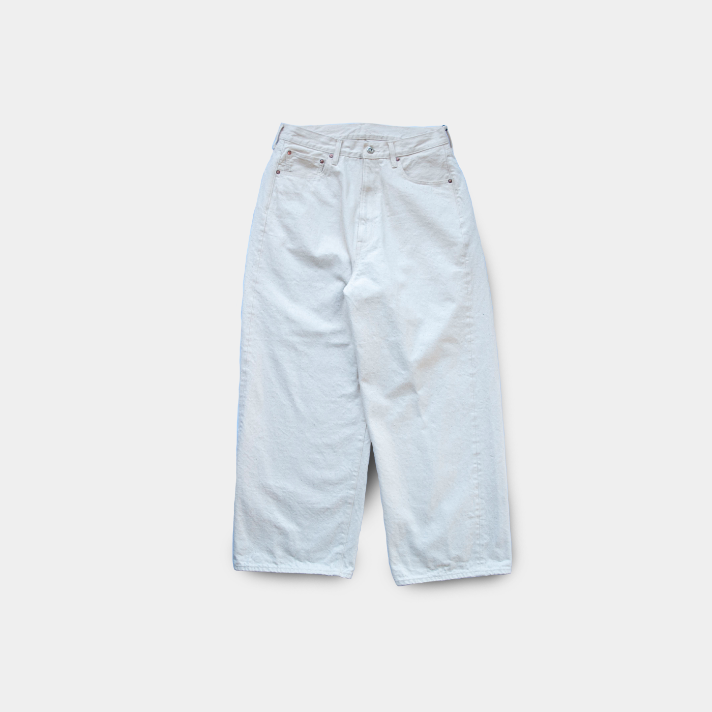 YOKO SAKAMOTO 5POCKET BAGGY PANTS - WHITE DENIM – Omnibus