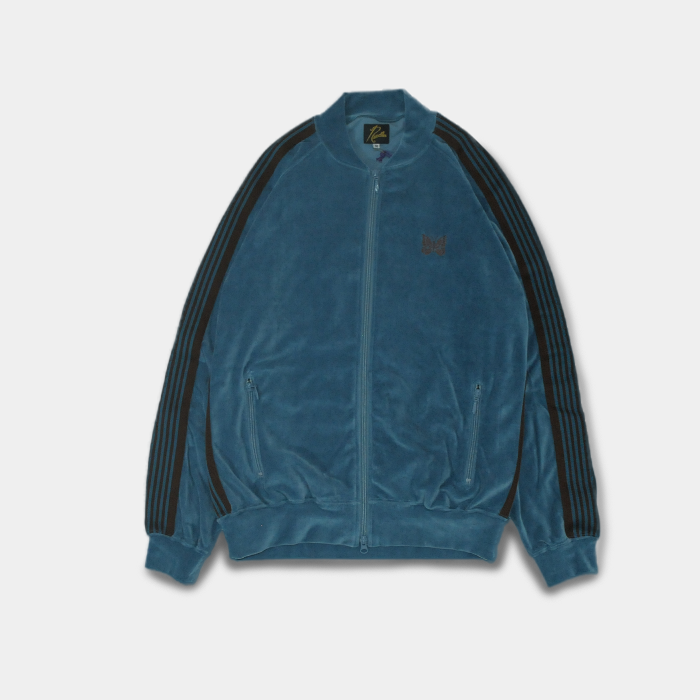 R.C. TRACK JACKET - C/PE VELOUR Blue