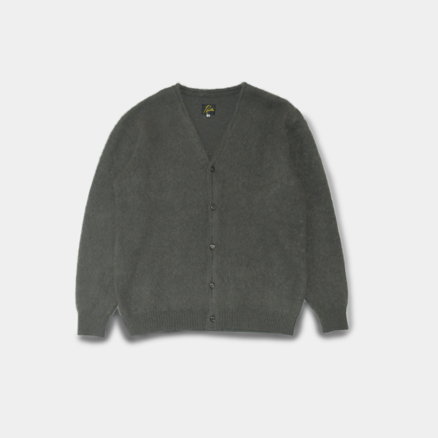 Mohair Cardigan Solid Charcoal