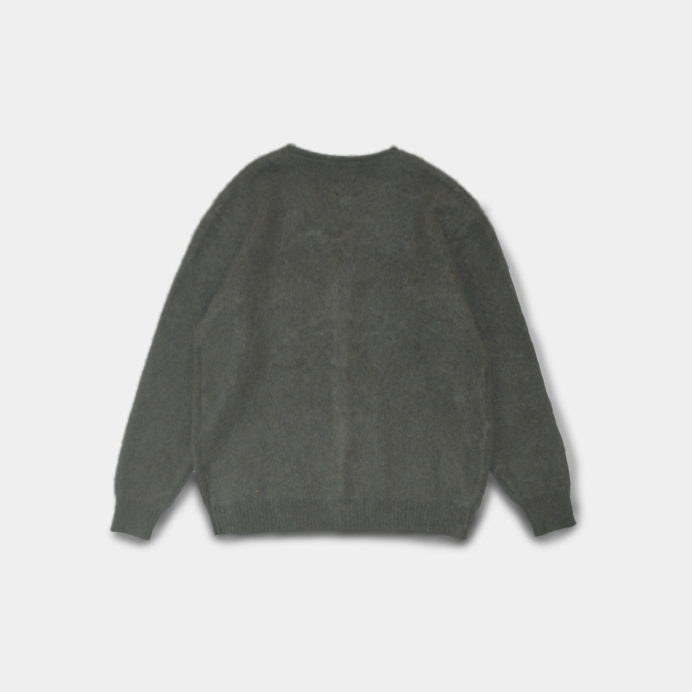 Mohair Cardigan Solid Charcoal