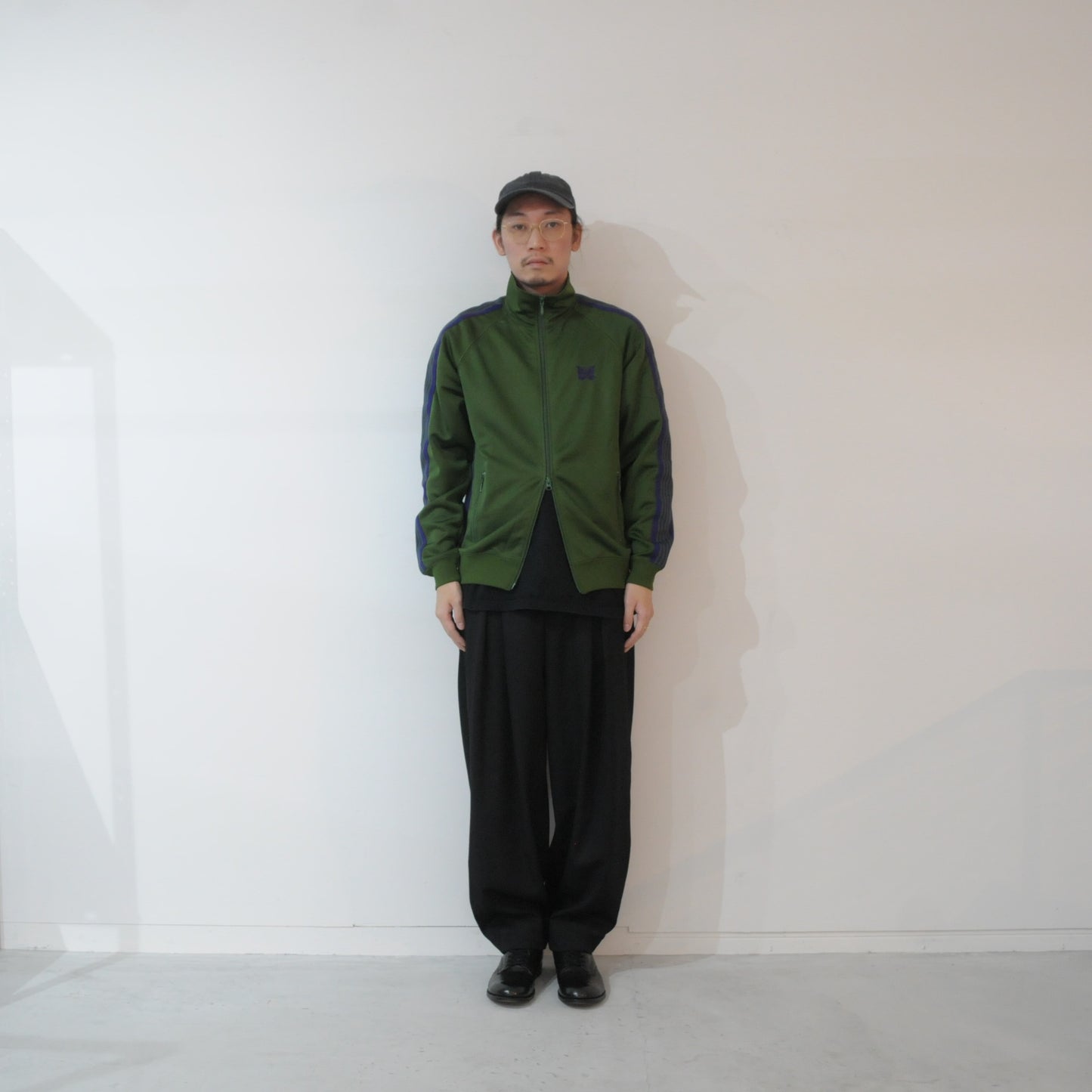 WOOL TWILL TAPERED PT-Black