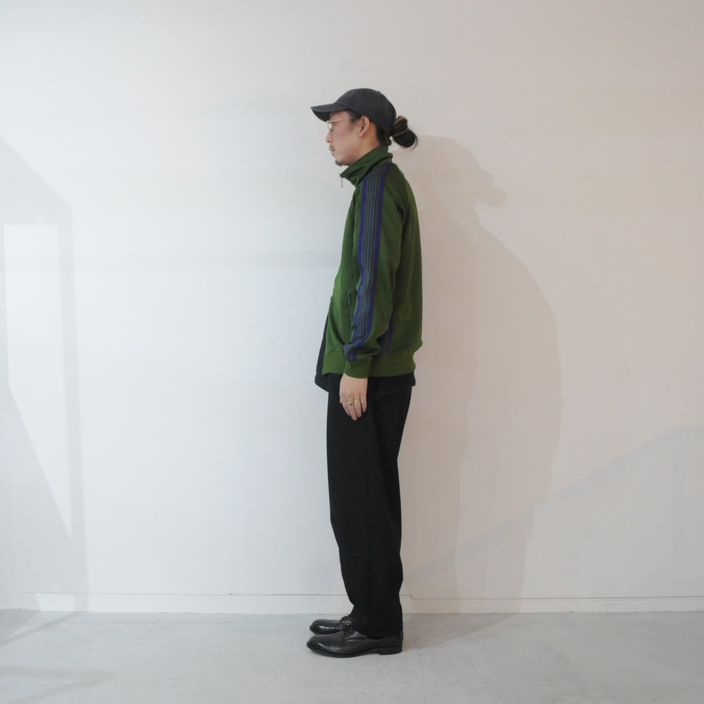 WOOL TWILL TAPERED PT-Black