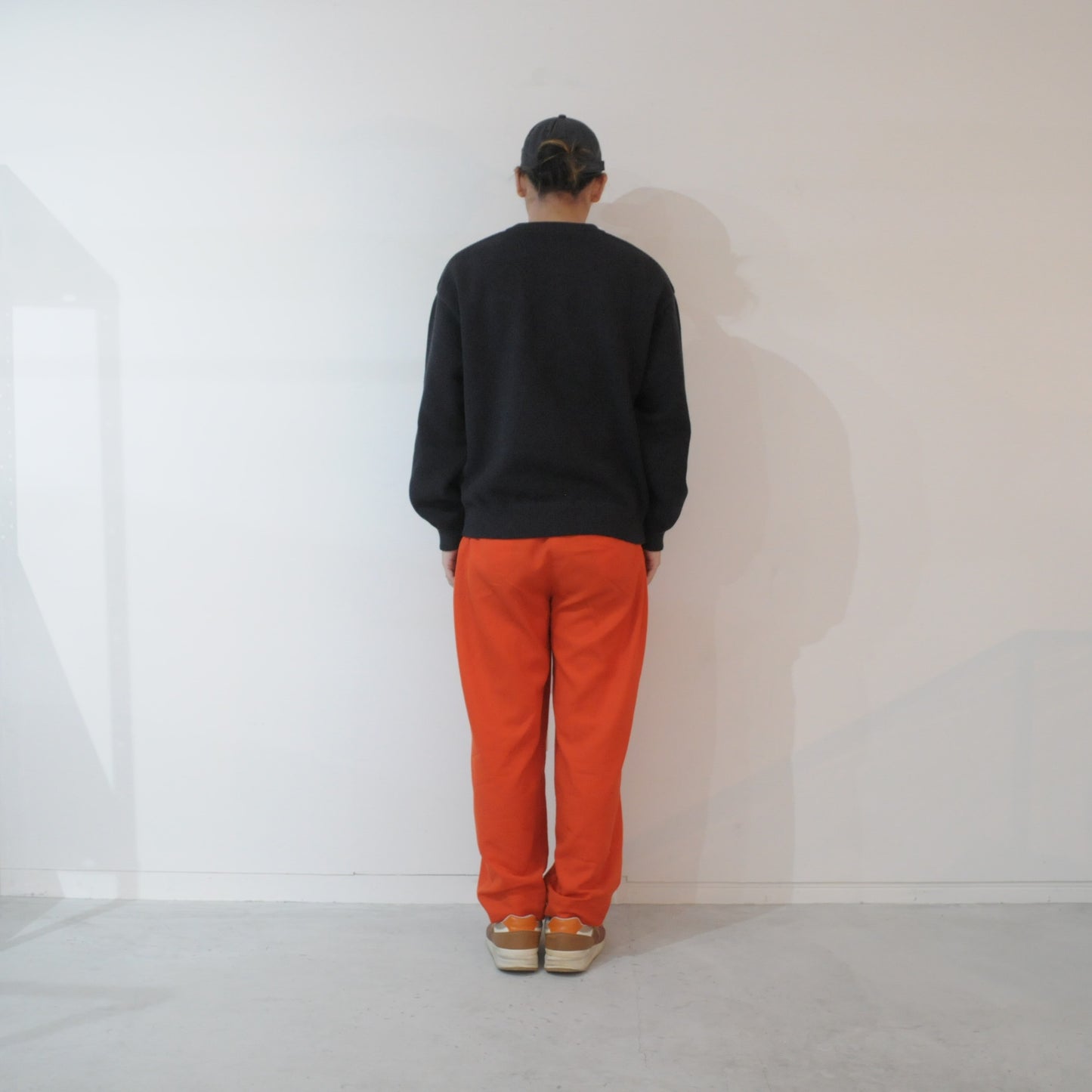 WOOL TWILL TAPERED PT-Orange