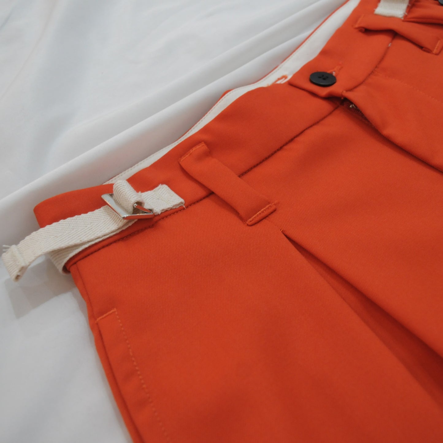 WOOL TWILL TAPERED PT-Orange