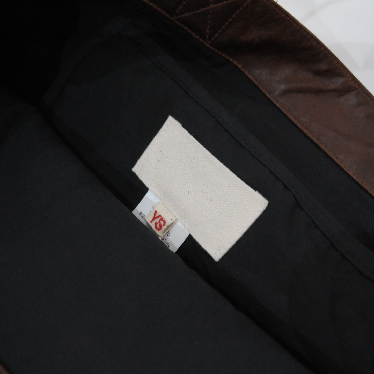 RESEARCHER BAG Lamb Leather-BROWN