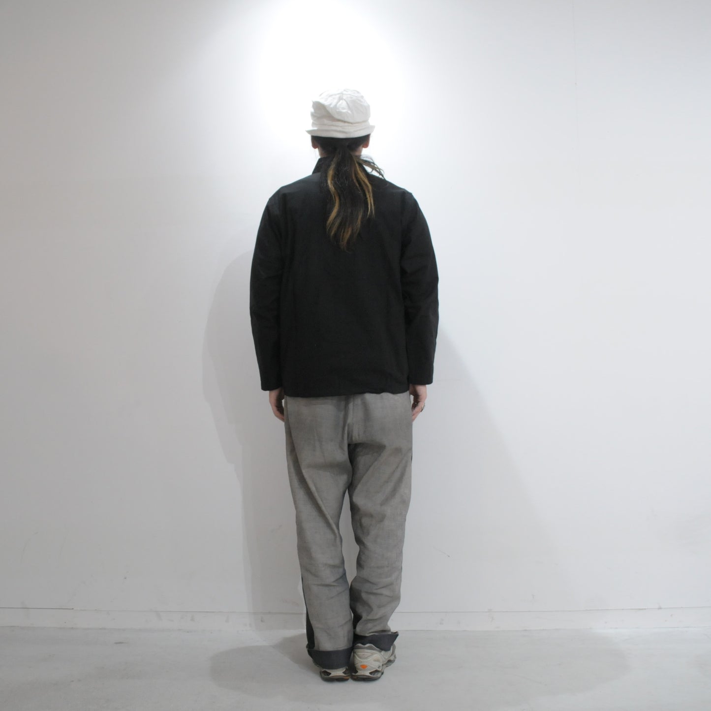 L/S FATIGUE SHIRT - BACK SATEEN-Black