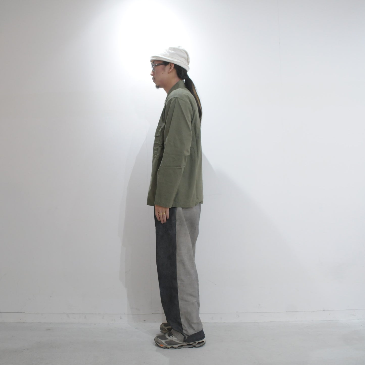 L/S FATIGUE SHIRT - BACK SATEEN-Olive