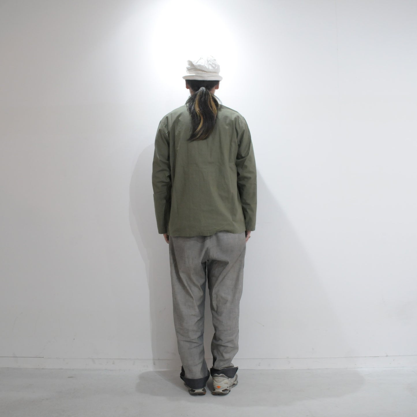 L/S FATIGUE SHIRT - BACK SATEEN-Olive