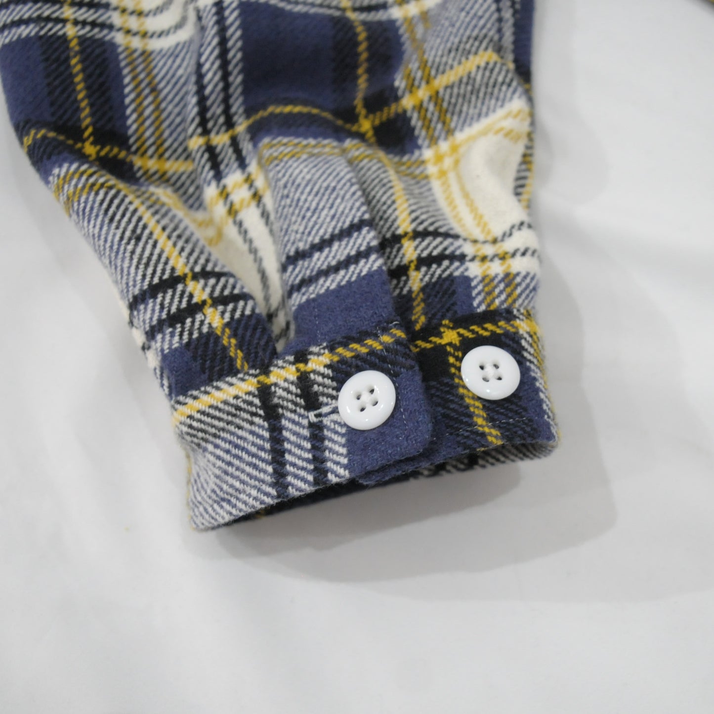 Oversized Check Shirt-Blue Check