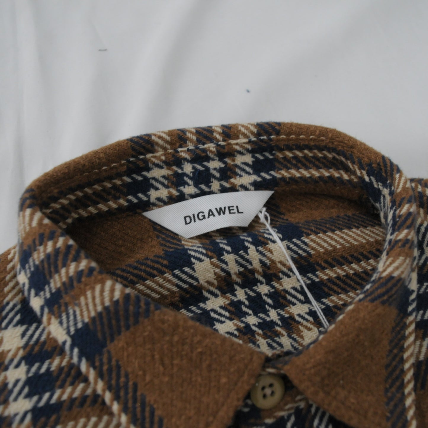 Oversized Check Shirt-Browwn Check