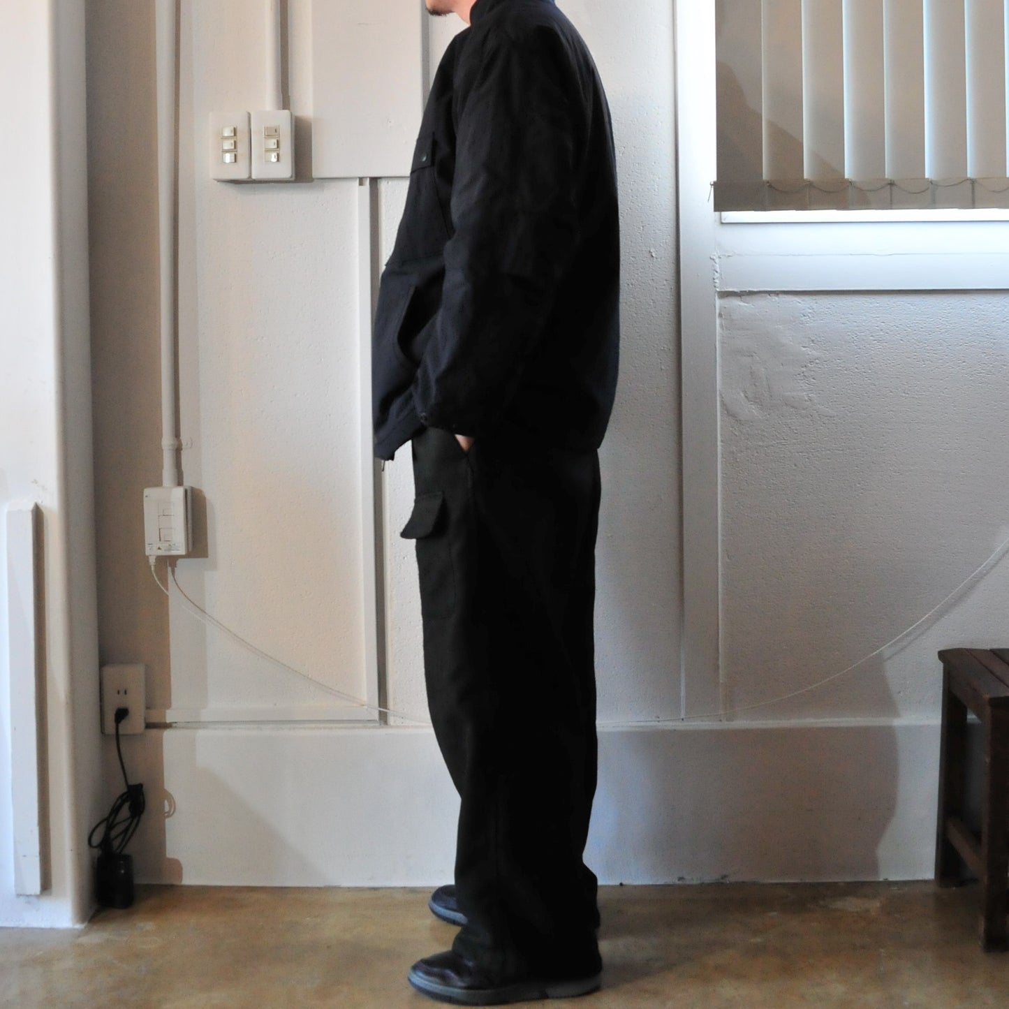 C.P. JACKET - NYLON RIPSTOP -Black