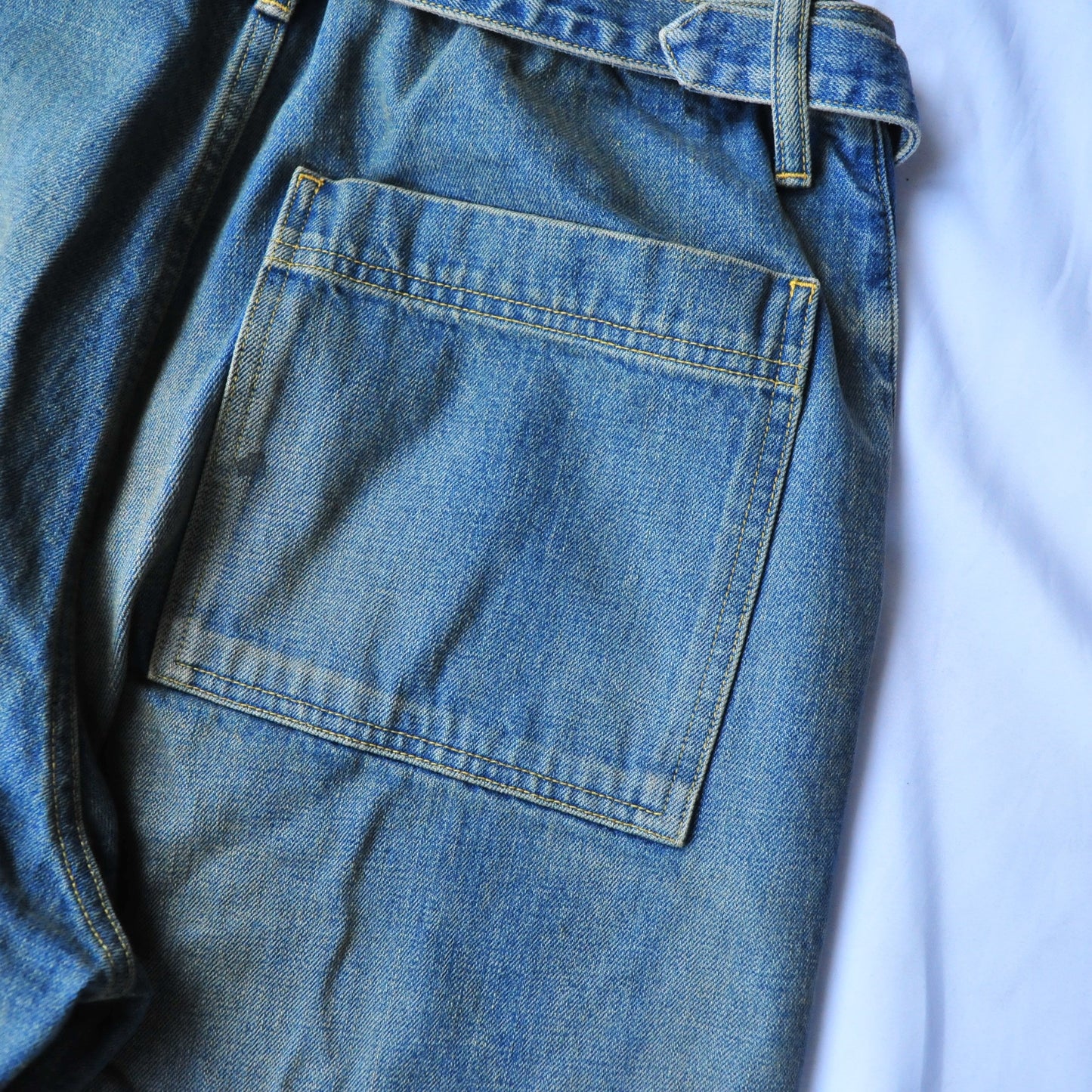 BELTED TROUSERS VINTAGE INDIGO