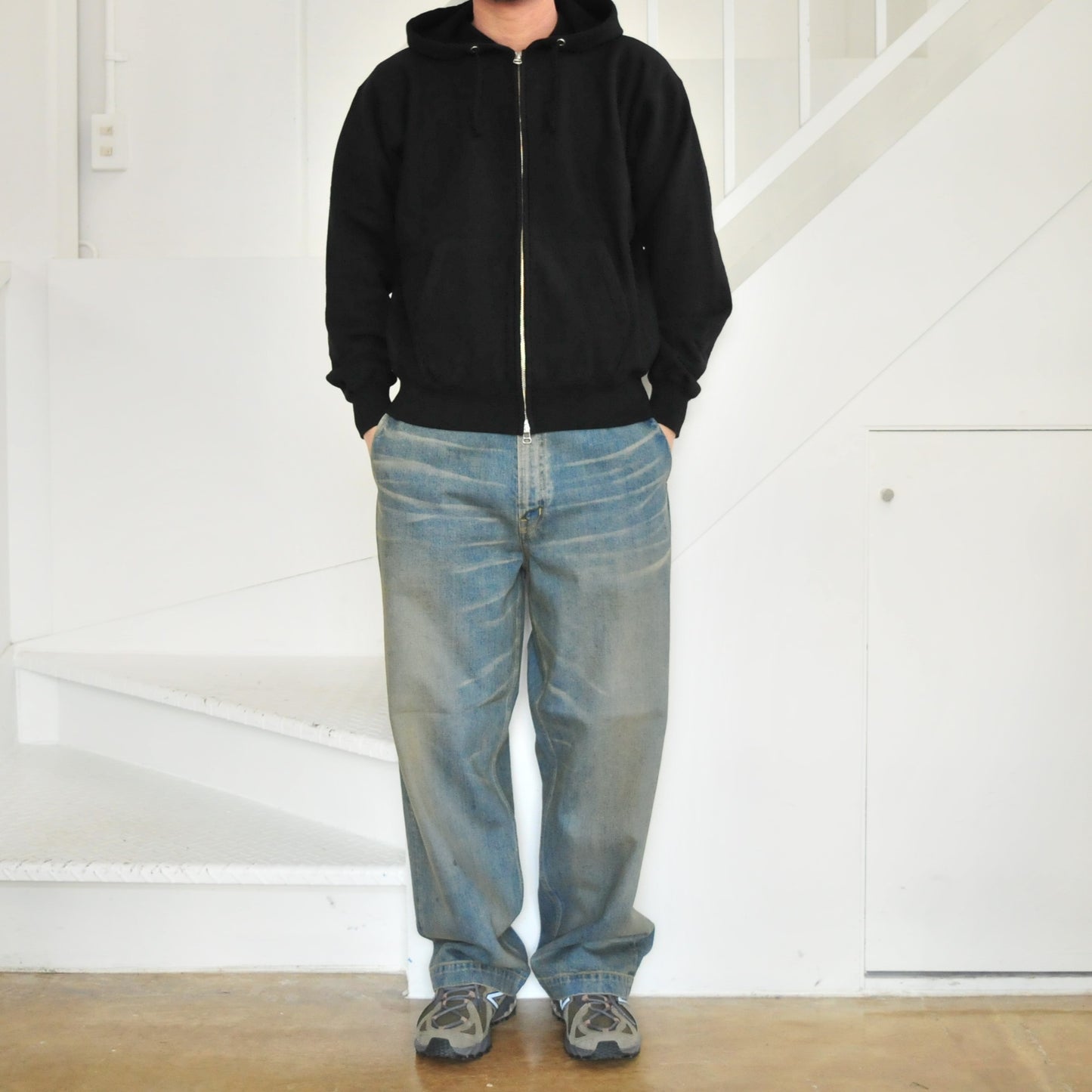 BELTED TROUSERS VINTAGE INDIGO
