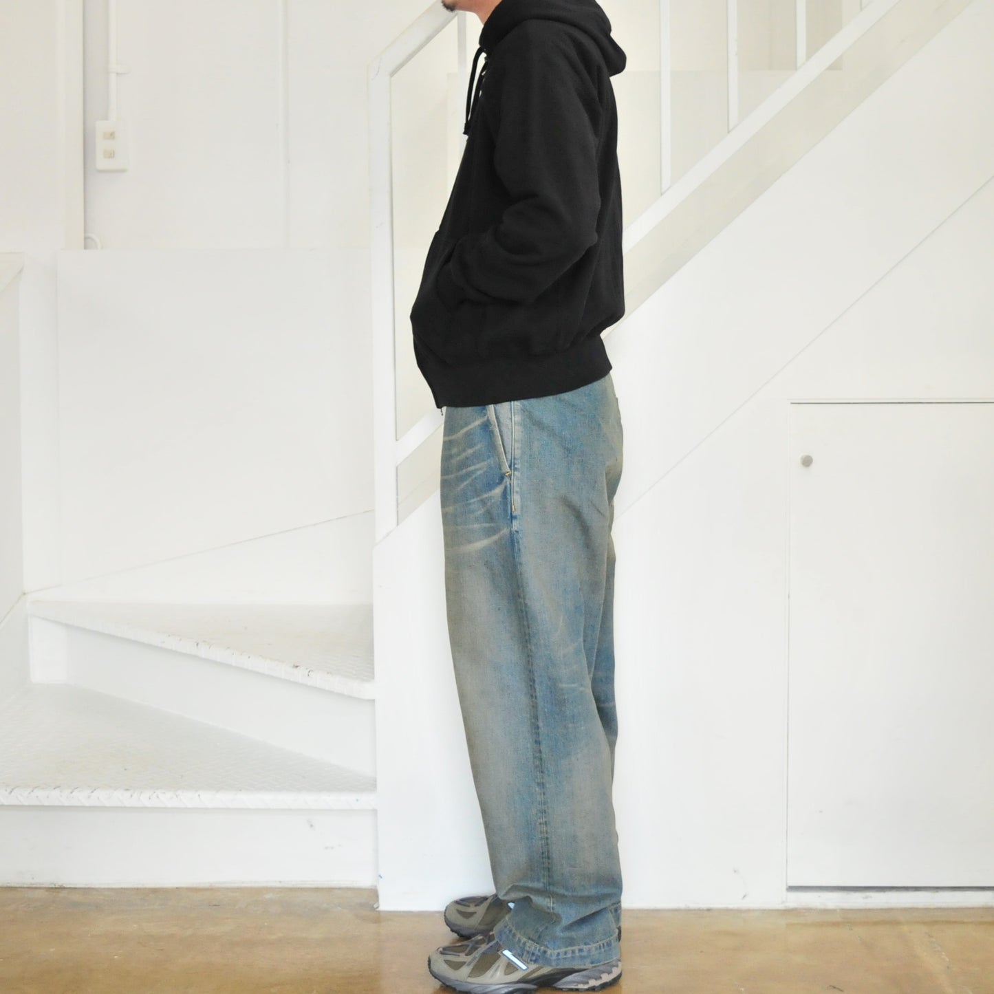 BELTED TROUSERS VINTAGE INDIGO