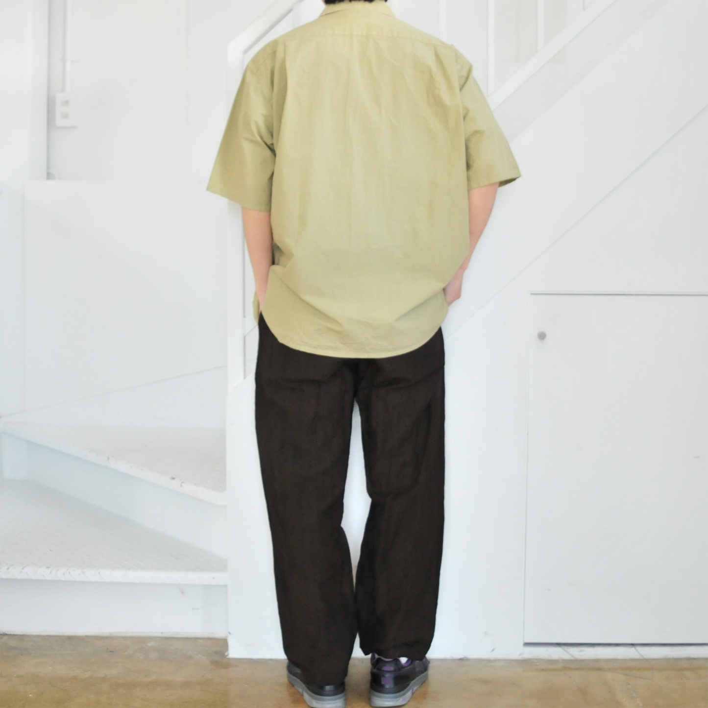 OPEN COLLAR SHIRT MINT