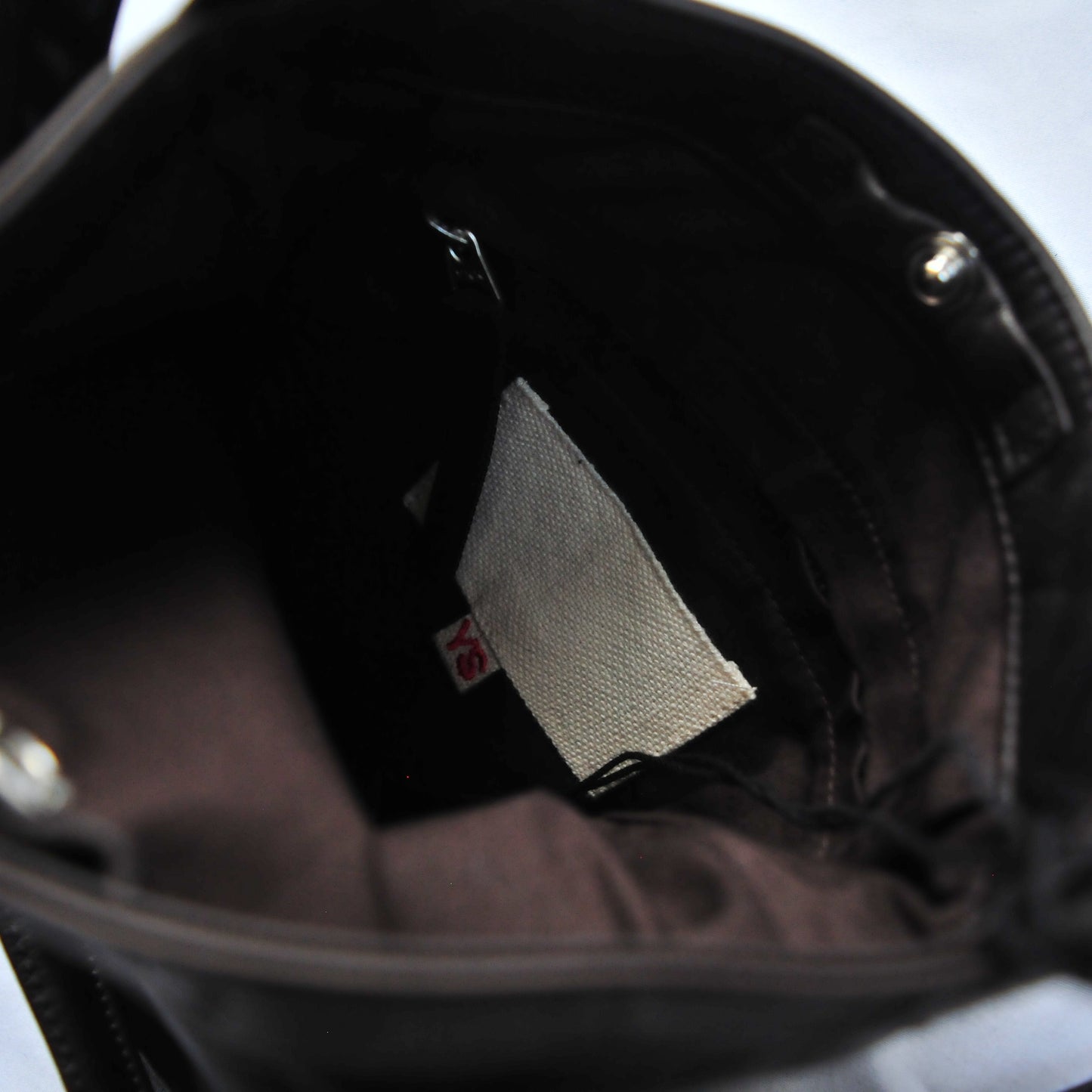 LEATHER RESEARCHER BAG -BROWN SMALL