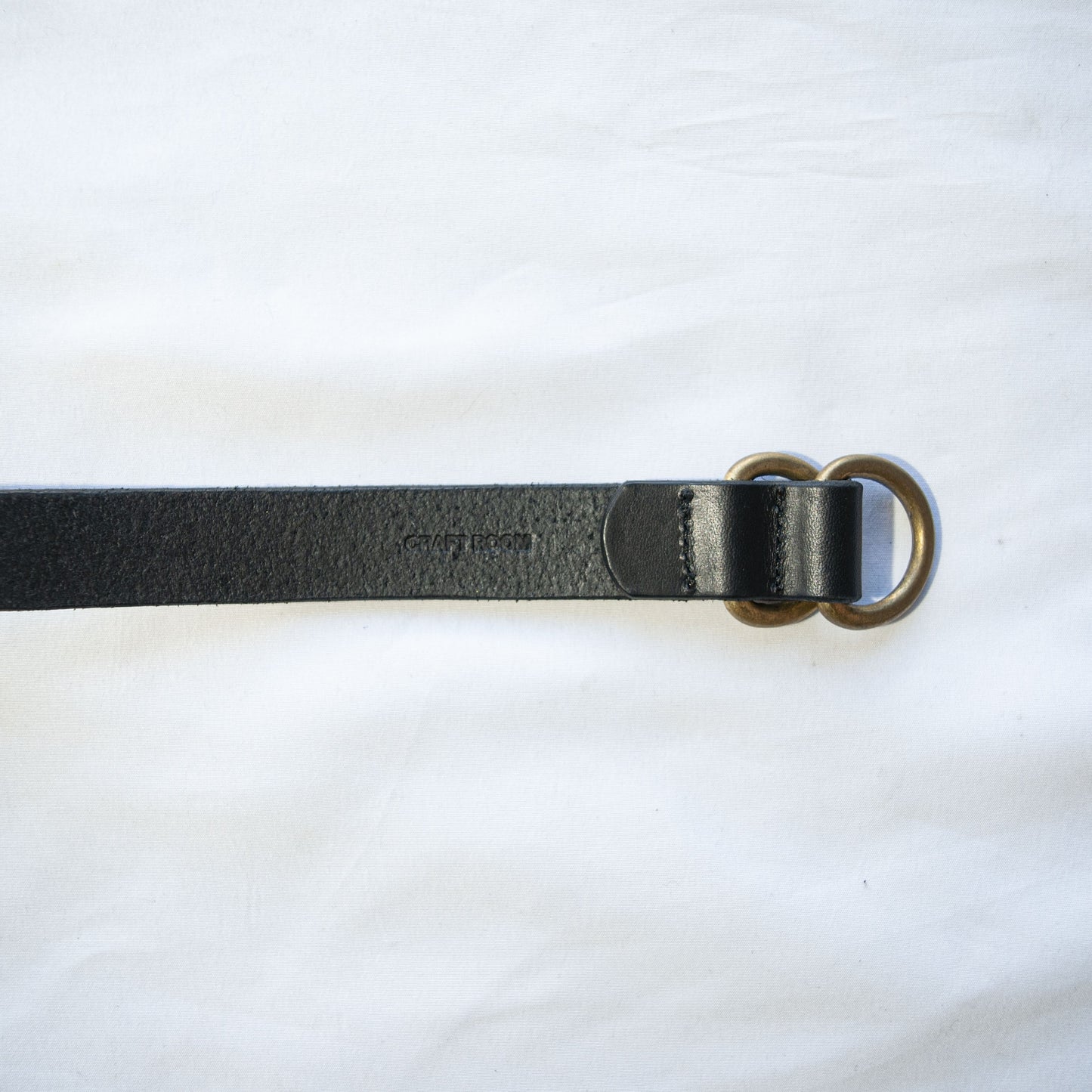 RING BELT SLIM BLACK×GOLD