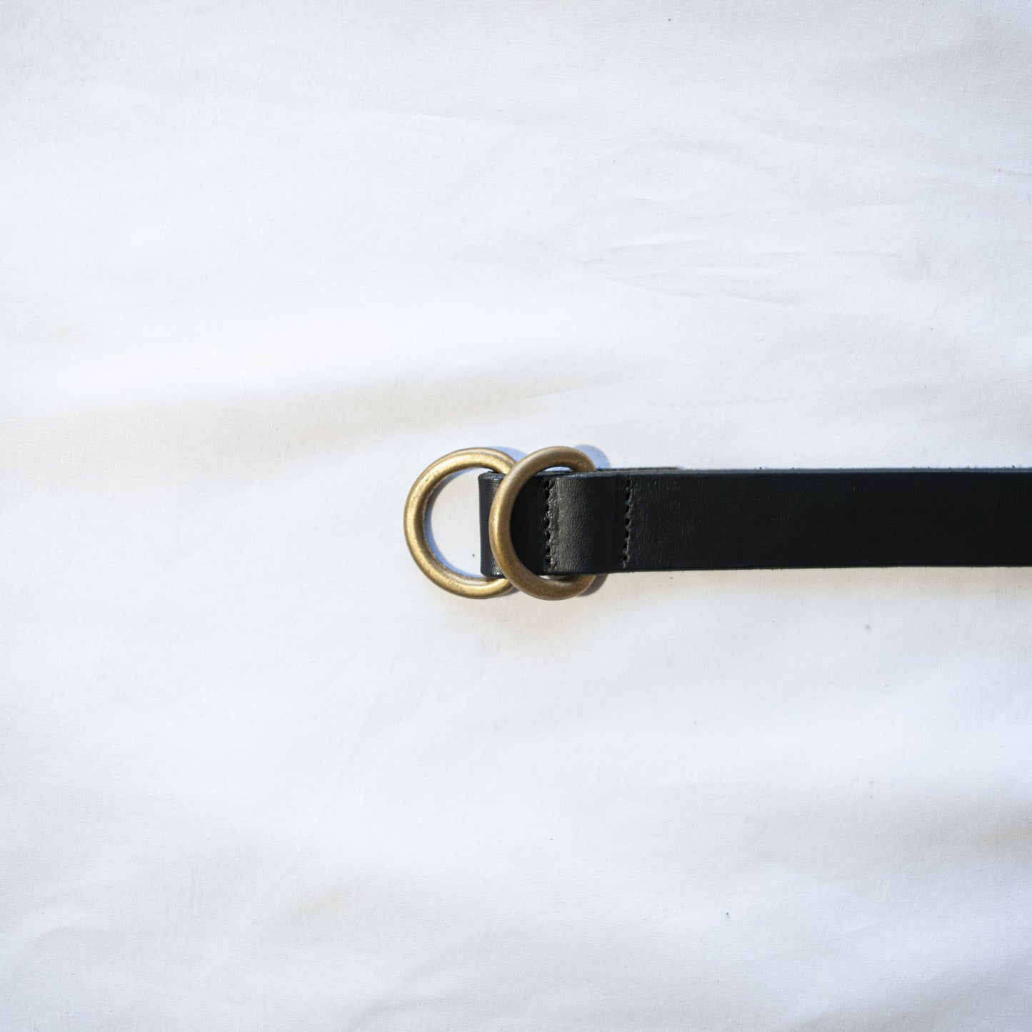 RING BELT SLIM BLACK×GOLD