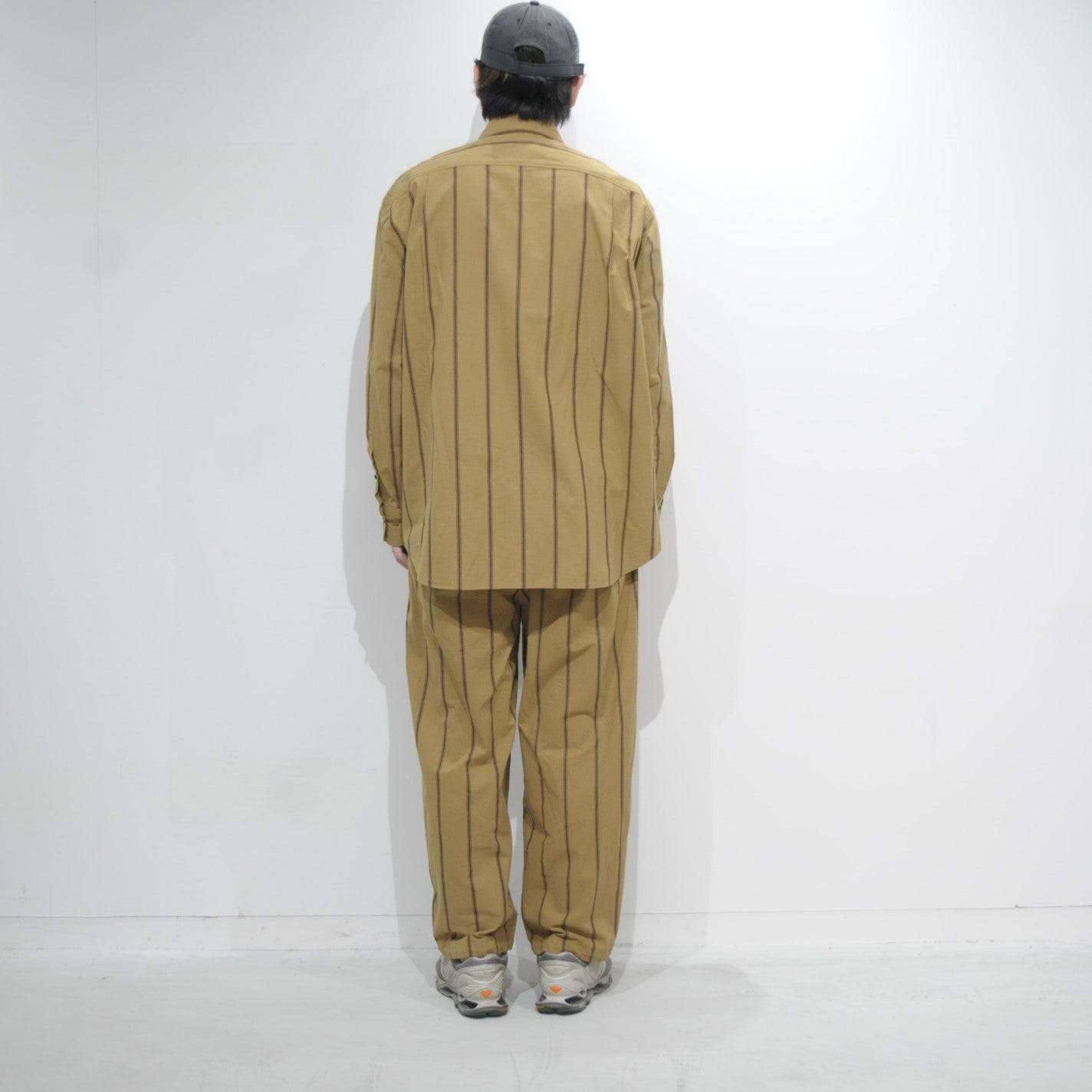 WIDE PANTS KAKISHIBU/STRIPE