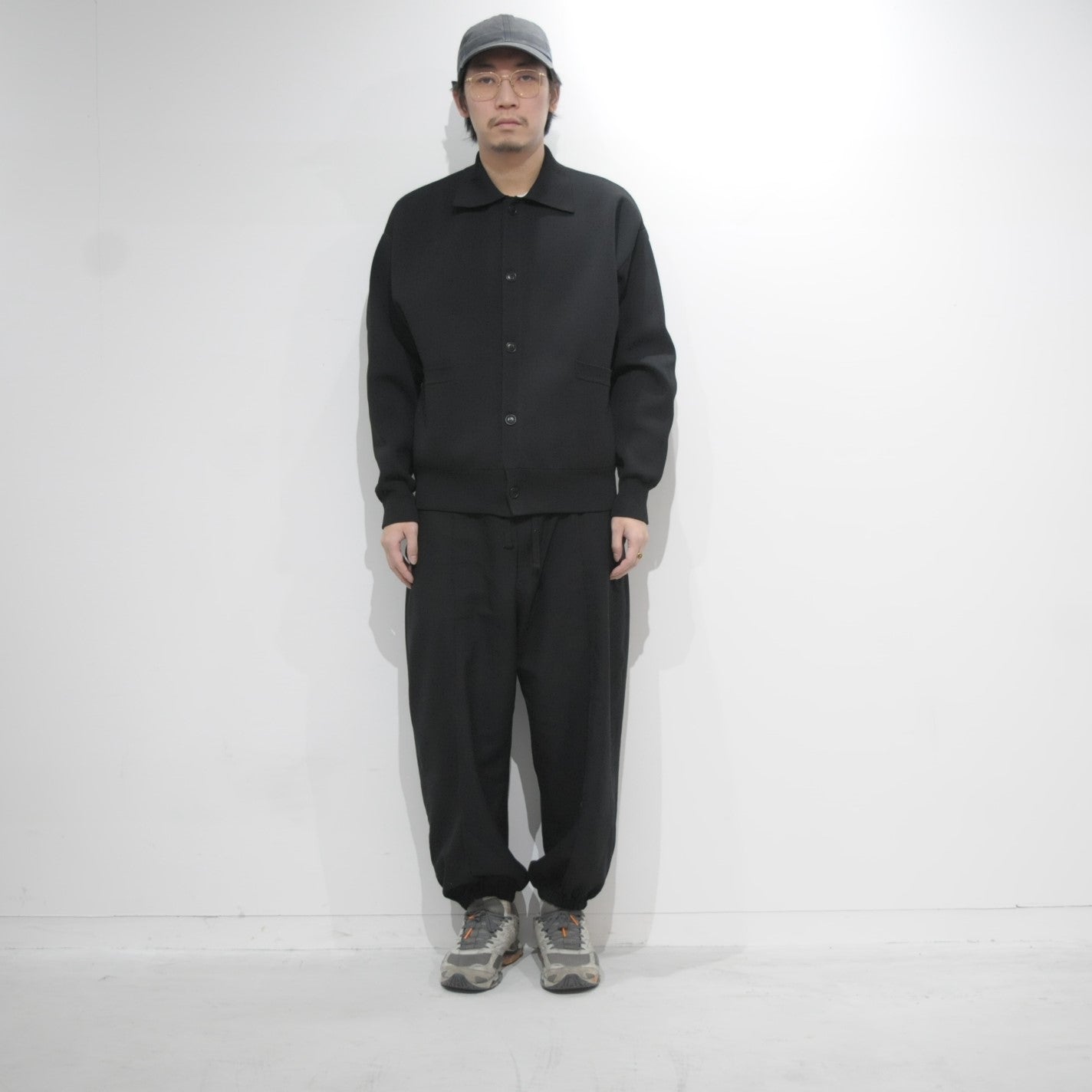 KNIT COACH JACKET BLACK