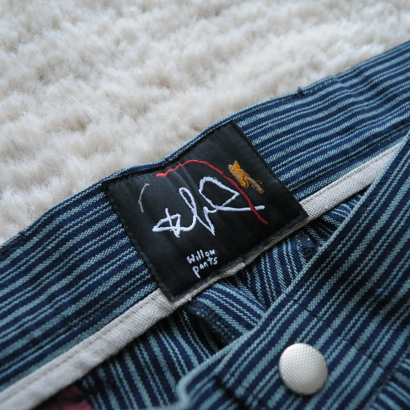 Indigo Stripe Pants