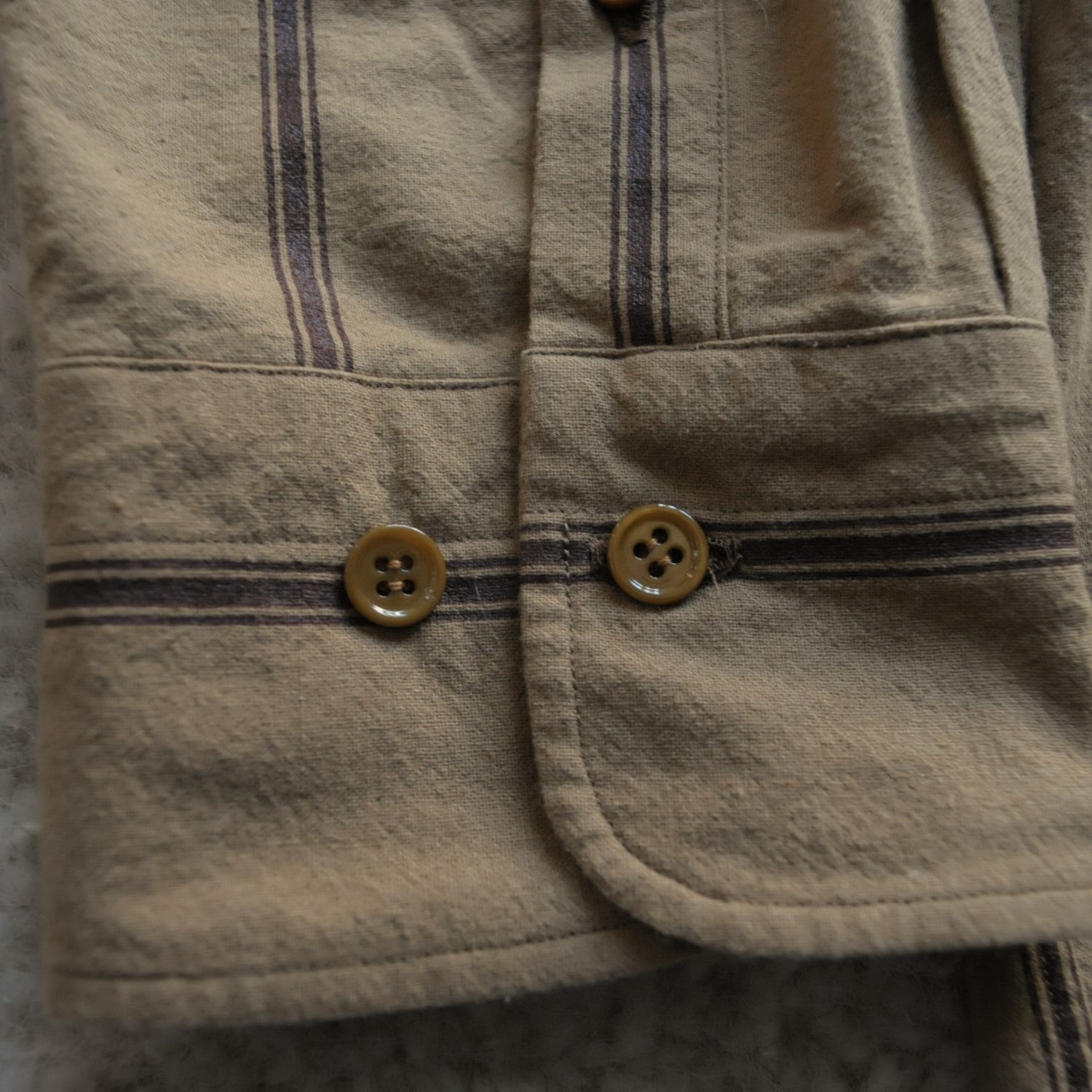 REGULAR COLLAR SHIRT KAKISHIBU/STRIPE