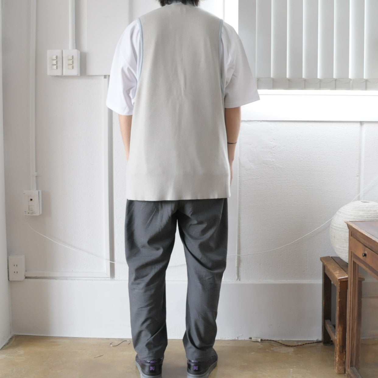 Long knit vest