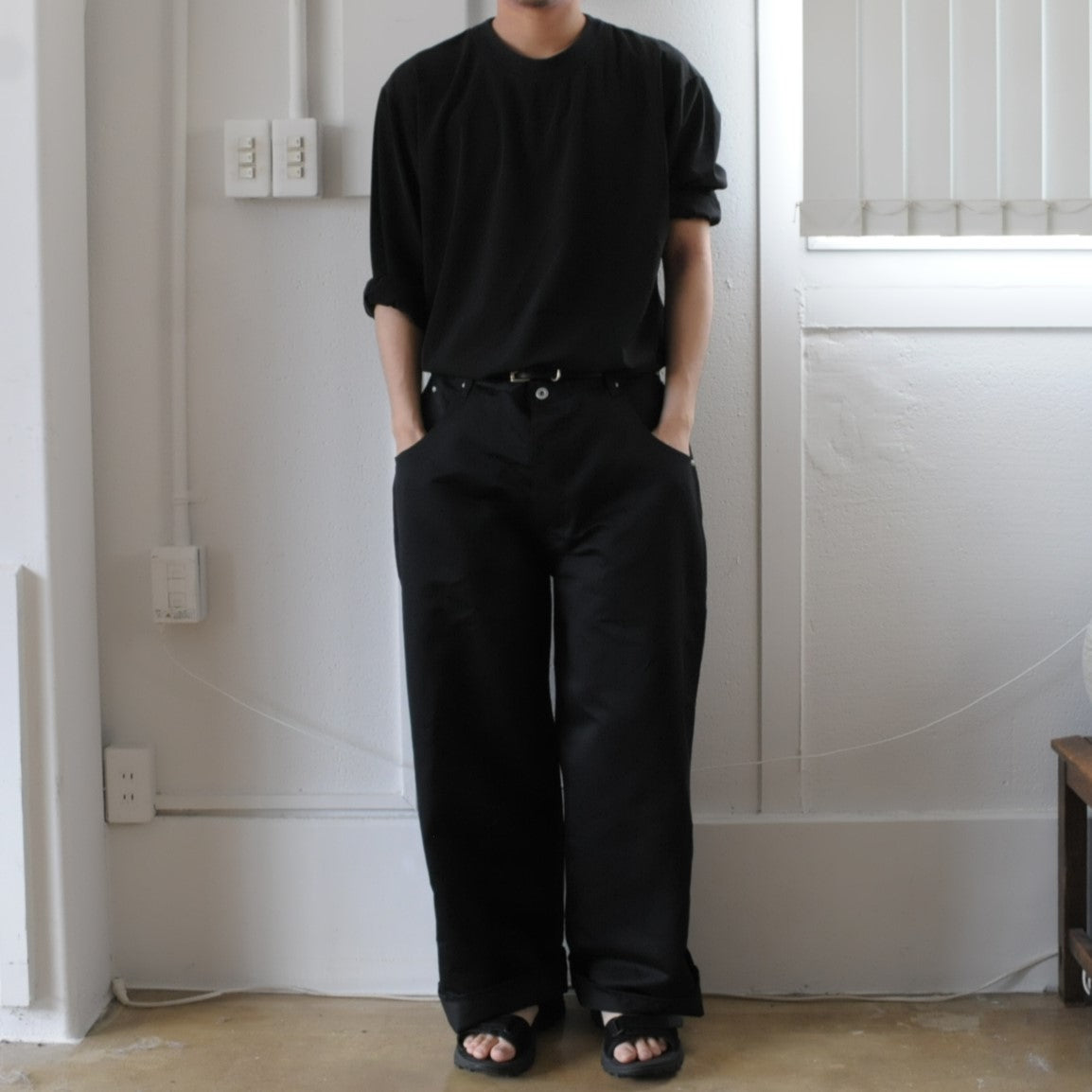 Vintage Cotton Wide Pants