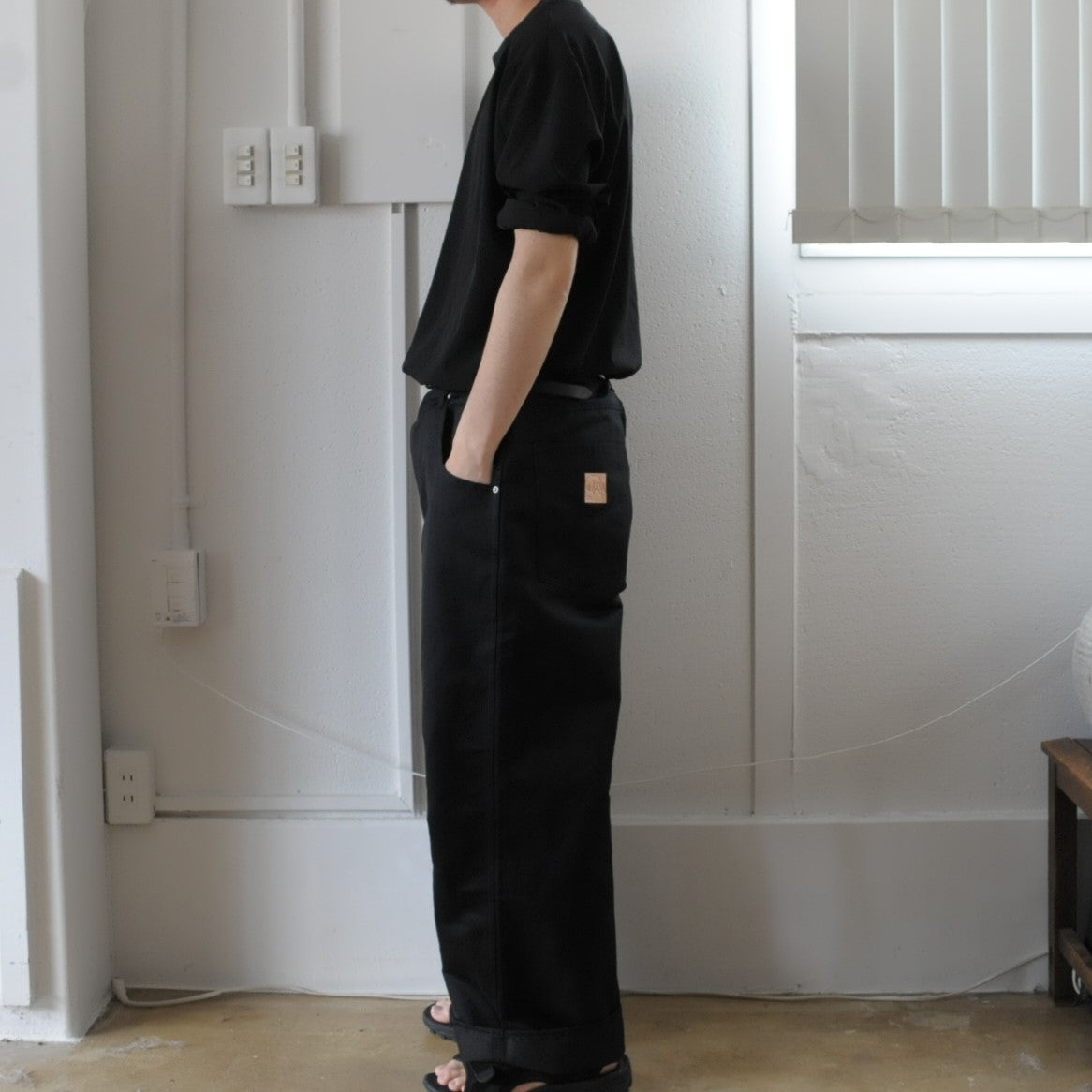 Vintage Cotton Wide Pants