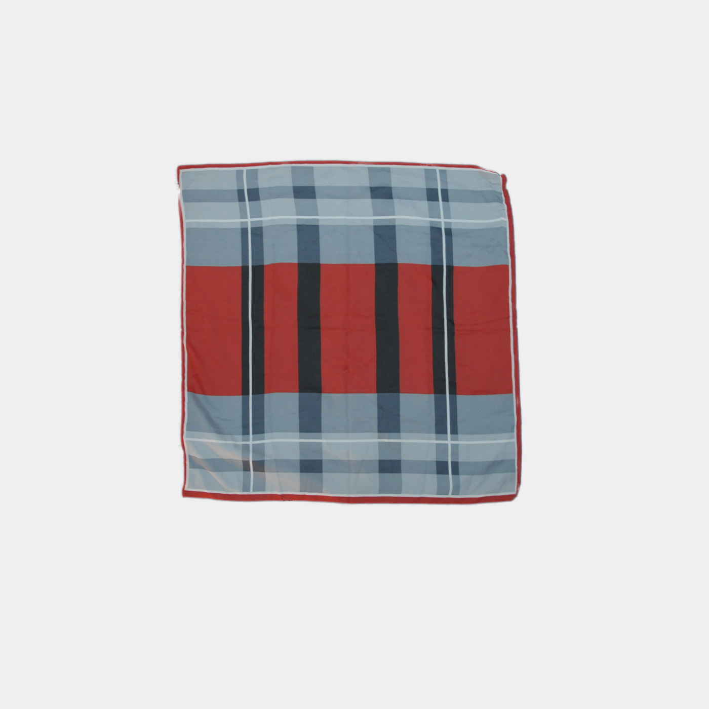 Scarf Red×Gray