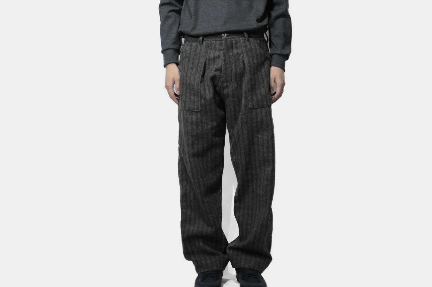 P-001 Charcoal Stripe