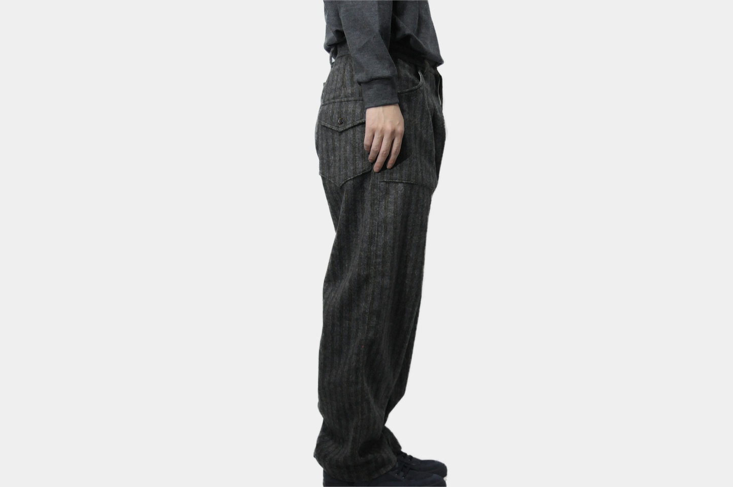 P-001 Charcoal Stripe