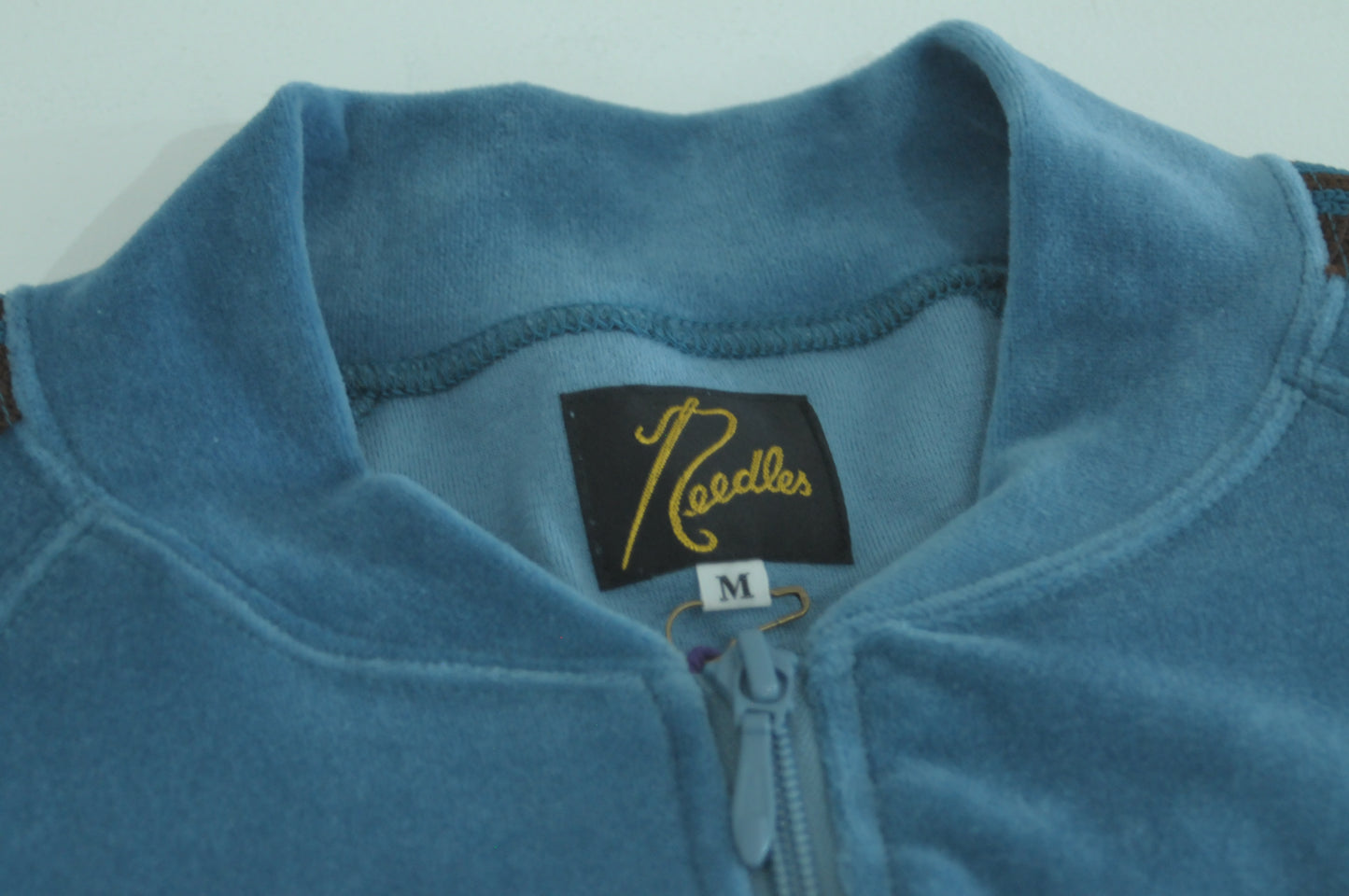R.C. TRACK JACKET - C/PE VELOUR Blue
