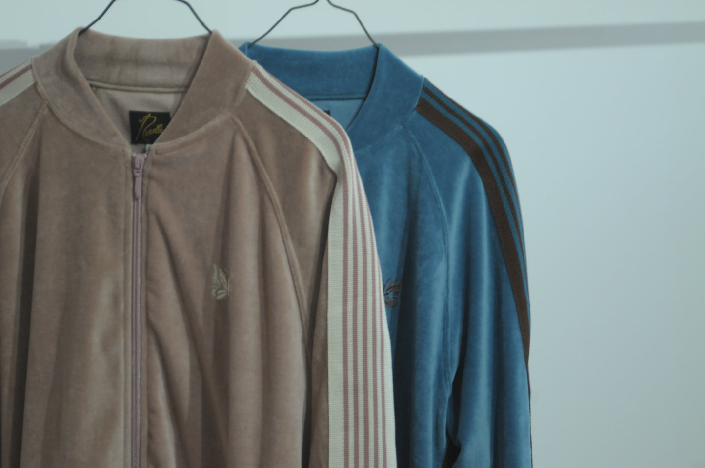 R.C. TRACK JACKET - C/PE VELOUR Blue