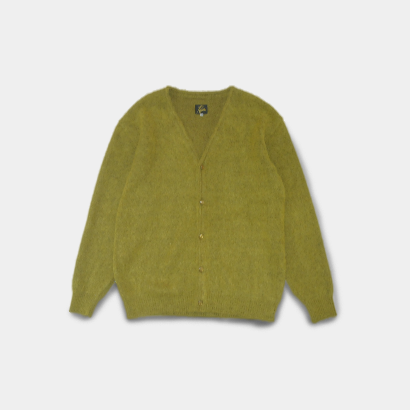 Mohair Cardigan Solid Olive