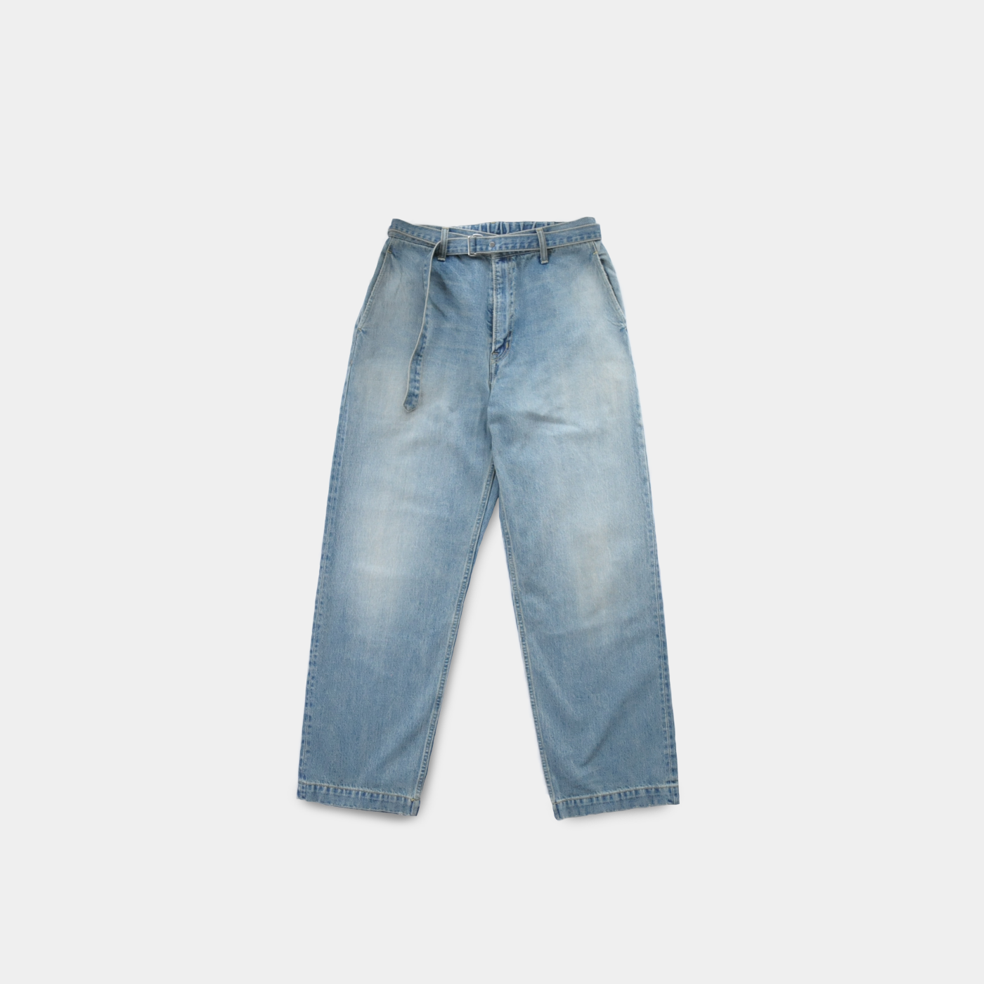 DENIM WIDE TROUSERS