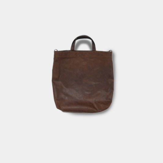 RESEARCHER BAG Lamb Leather-BROWN