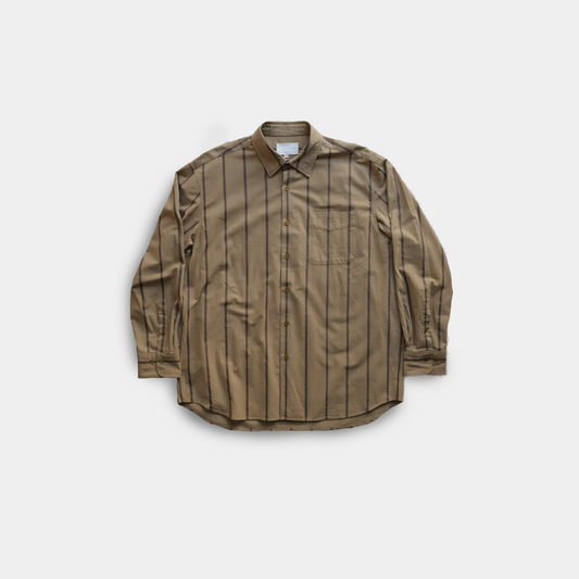 REGULAR COLLAR SHIRT KAKISHIBU/STRIPE