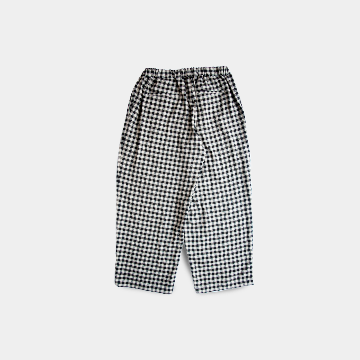 BAGGY EASY PANTS LINEN×COTTON×SILK GINGHAM CHECK