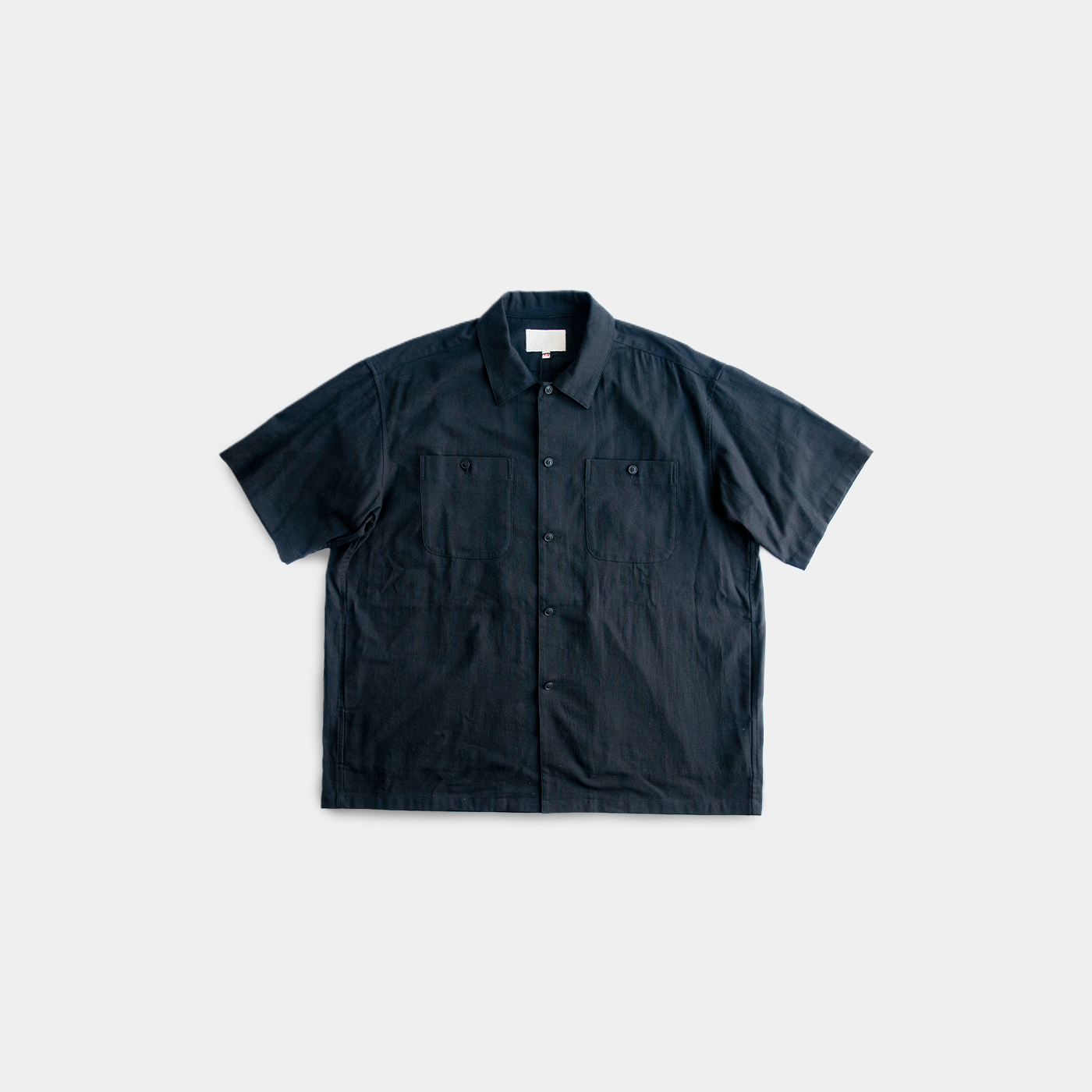 UTILITY S/S SHIRT COTTON PANAMA　BLACK