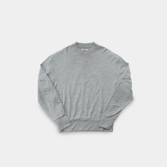 Fine wool long sleeve tee